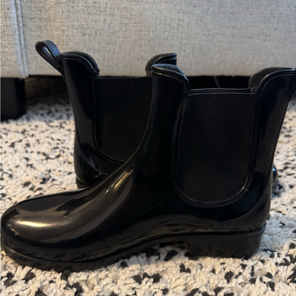Women's Black Rain Boots